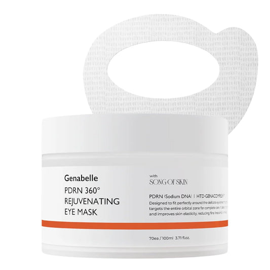 Genabelle PDRN 360° Rejuvenating Eye Mask – Full Eye Area Eye Patches for Hydration, Firming & Elasticity with PDRN & Peptides – Targets Dark Circles, Puffiness & Fine Lines, Glass Skin