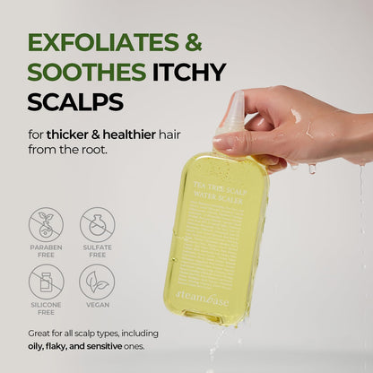 Tea Tree Scalp Treatment, Purifies and Exfoliates Oily Scalp, Natural BHA & Tea Tree, Removes Odor & Buildup, Hypoallergenic Exfoliator