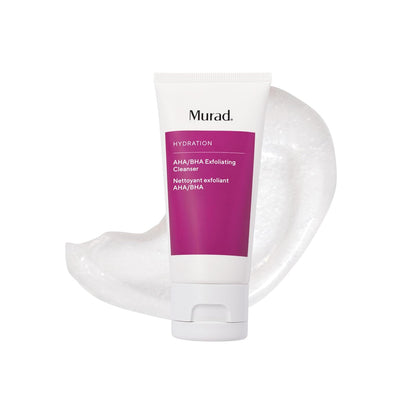 Murad AHA/BHA Exfoliating Cleanser - Glycolic Acid, Exfoliating face wash with Salicylic, Lactic & Glycolic Acids and Jojoba Beads exfoliates, smooths, softens and hydrates