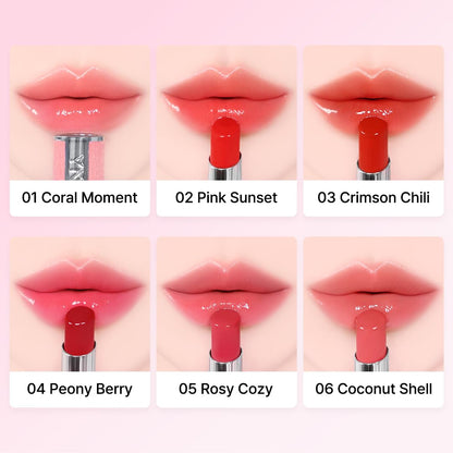 YNM Candy Gloss Balm, 06 COCONUT SHELL K-beauty, Tinted, Color Lipstick Balm, Glossy, Moisture, korean, Jelly lips, Non-Sticky and Long-lasting