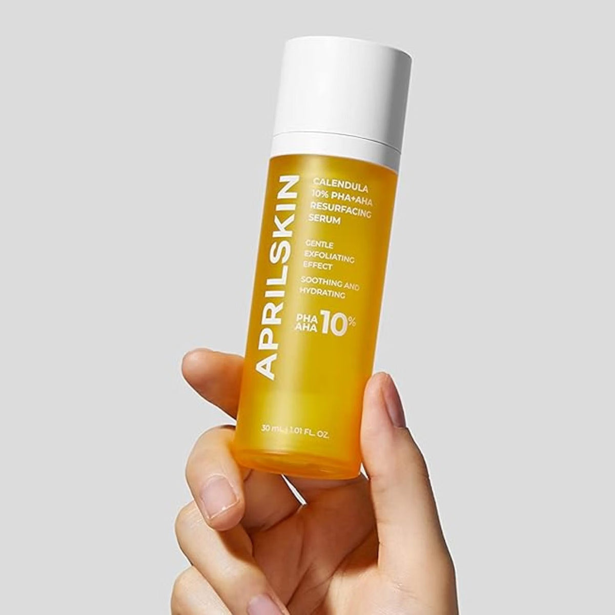 APRILSKIN Calendula10% PHA+AHA Resurfacing Serum, Vegan, Cruelty-Free, Dry, sensitive, acne-prone skin