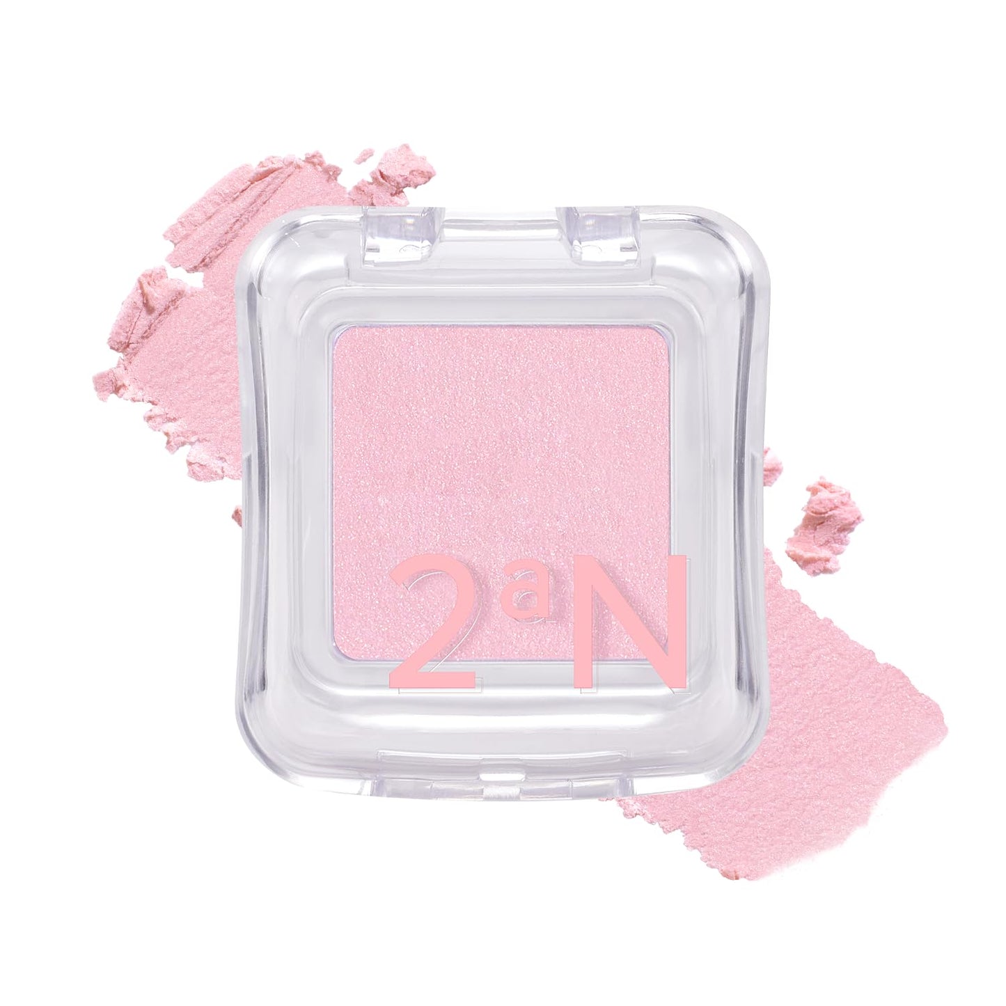 2aN Pure Glass Highlighter PK01 Mermaid – Glass-Like Sheen Powder Highlighter for a Natural, Radiant Glow, Buildable, Long-Lasting, Lightweight Formula