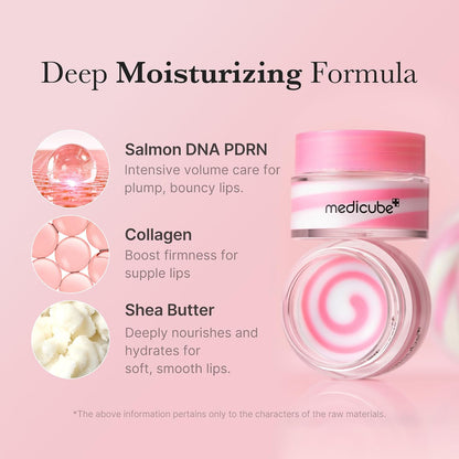 medicube PDRN Lip Sleeping Mask - Overnight Lip Balm for Lasting Moisture