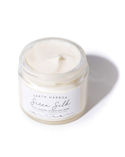 Earth Harbor SIREN SILK Multi-Tasking Hydration Creme Packed with 20 Botanical Actives, Vegan & Cruelty-Free Night Cream with Sea Retinol Alternative for Intense hydration, Fine Lines & Wrinkles