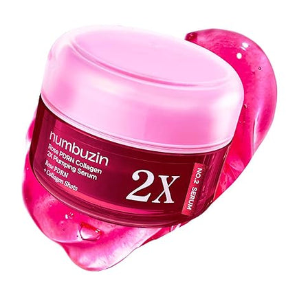 numbuzin No.2X Rose PDRN Collagen Plumping Serum -  Collagen Spicule Serum for Firming & Volume Glow, PDRN, Peptides, Collagen, Hydrating