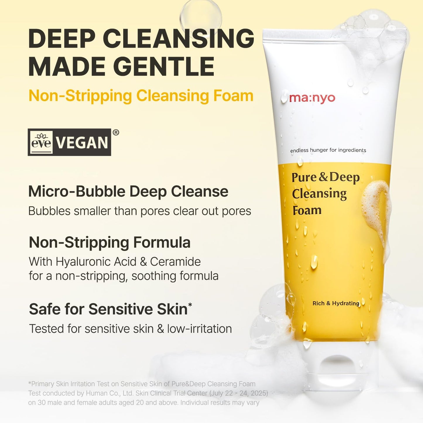 MANYO Pure & Deep Cleansing Foam, Facial Cleanser, for Double Cleansing, Pore Cleaner, Blackhead Remover, Acne Face Wash, Korean Skin Care