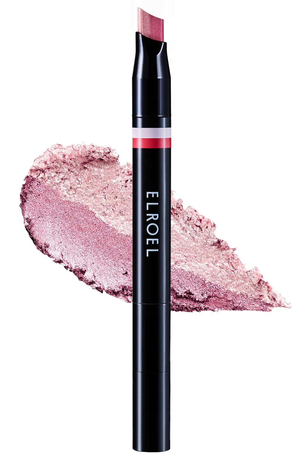 ELROEL Blanc Double Shadow Stick - 48HR Long Lasting Dual-Tone Eye Shadow Pencil - Combines Glitter w/Soft Matte or Shimmer, Waterproof & Smudge-Proof Eyeshadow Makeup (#08 Popping-Candy)