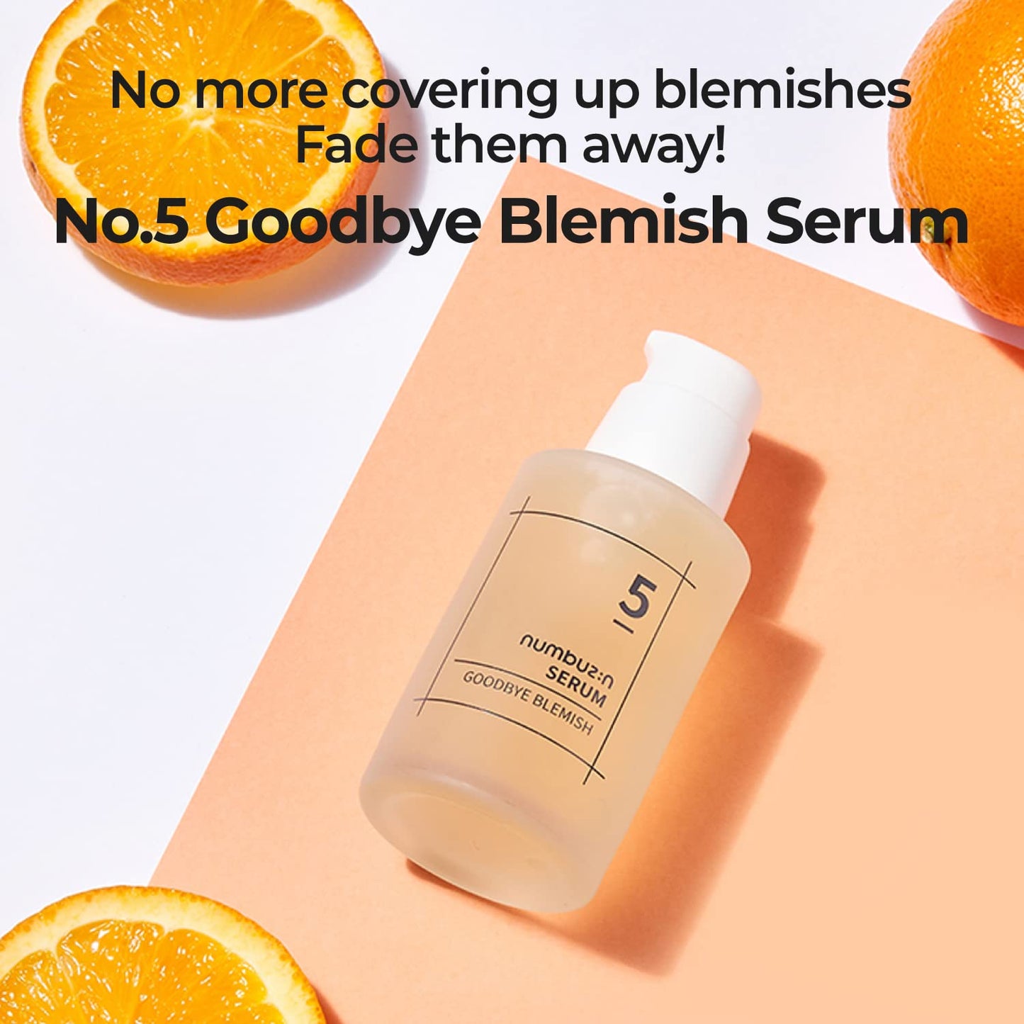 numbuzin No.5 Serum | Goodbye Blemish Serum | for Acne Scars with Vitamin C, Niacinamide, Antioxidant | Lightweight Gel, Korean Skincare for Face