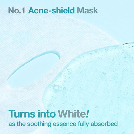 numbuzin No.1 Sheet Mask - 1 Mask - Pantothenic B5 Hyaluronic Active Clear Mask, Calming, Soothing, Hydrating, Acne Prone Skin, Controls Excess Oil, Reduces Redness