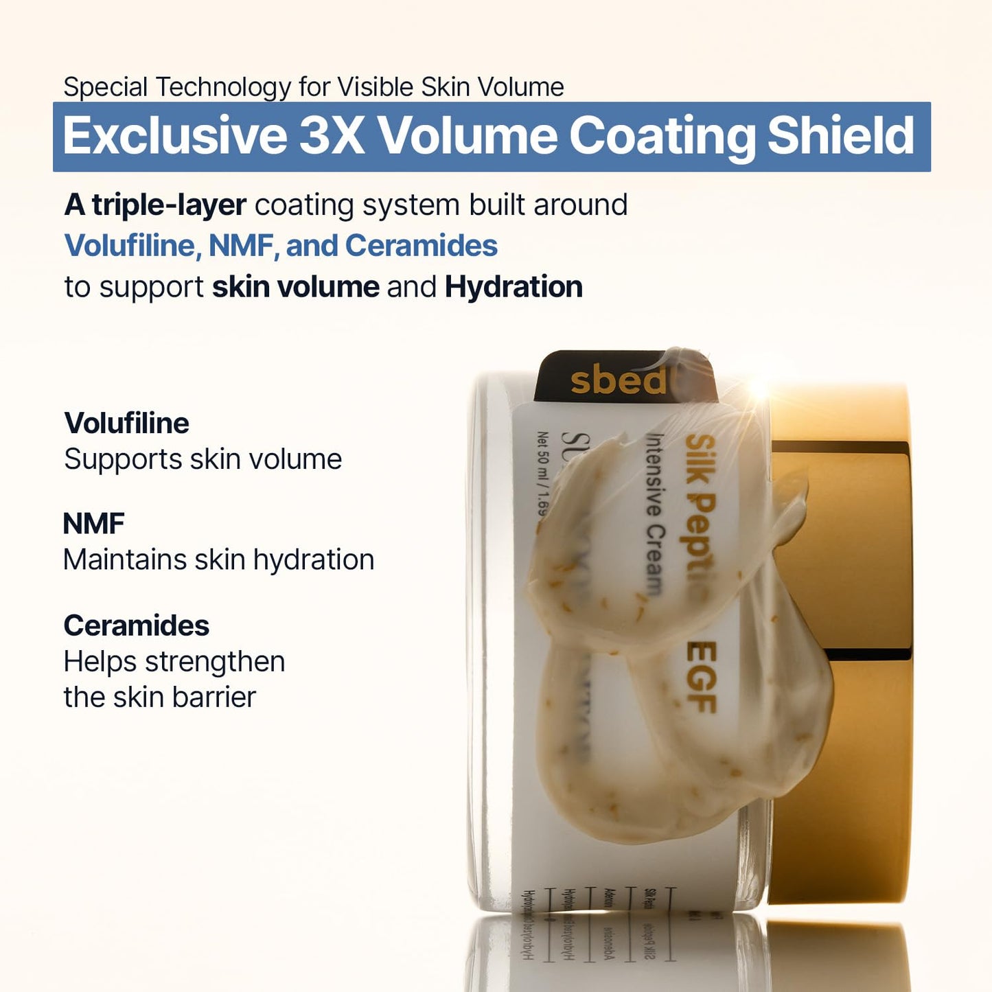 SUNGBOON EDITOR Silk Peptide EGF Intesive Cream for Fine Lines