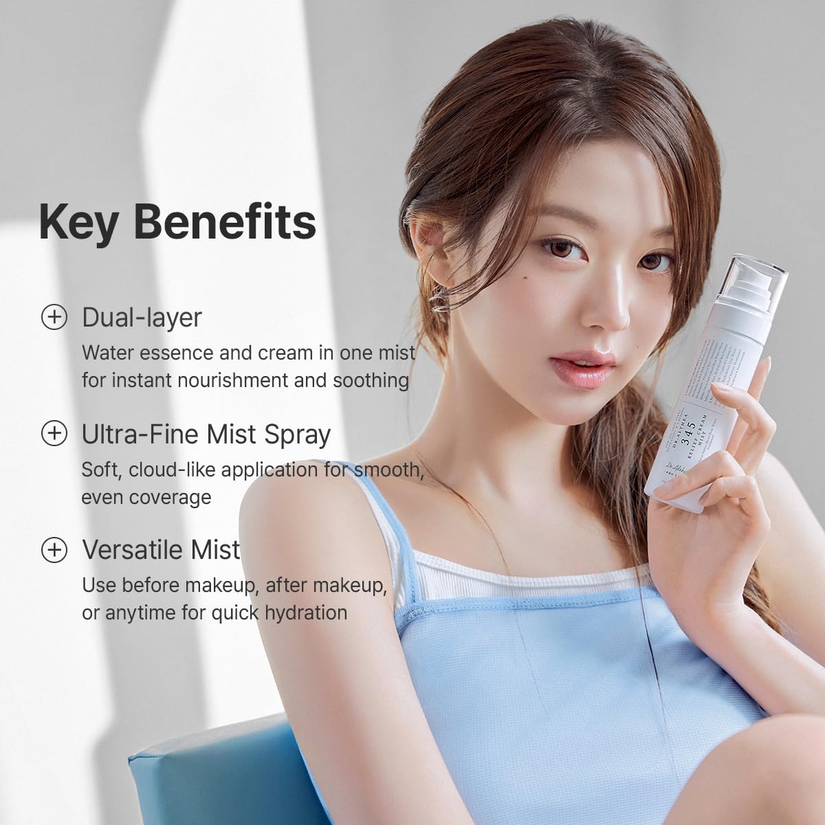 Dr.Althea 345 Relief Cream Mist | Hydrating Facial Mist with Rice Extract | Soothing Care for Sensitive Skin | Vegan Korean Skincare