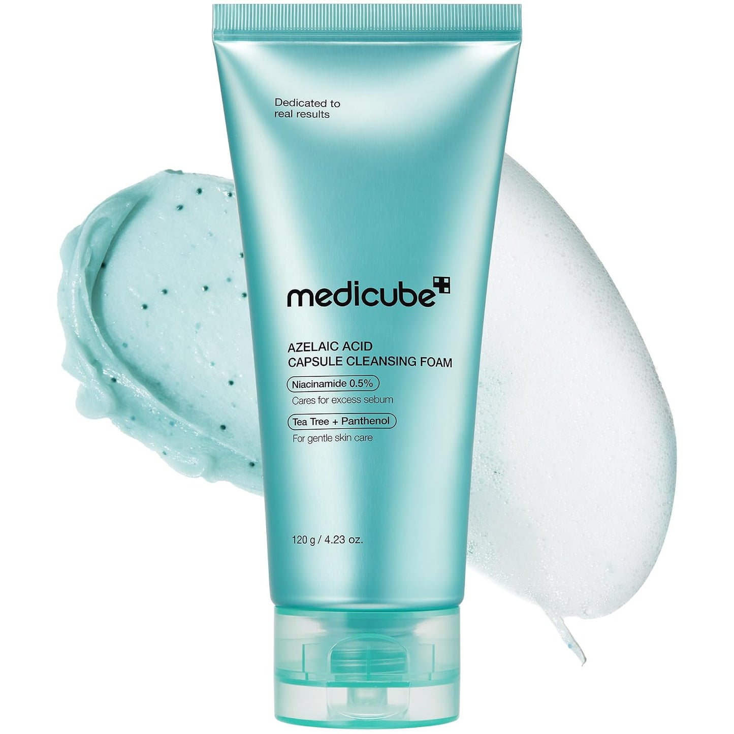 medicube Facial Cleanser Azelaic Acid Capsule Foam Cleanser | Soothing Daily Cleansing Foam For Troubled Skin & Excess Sebum Control | Uneven Skin with Niacinamide, Glycerin | Korean Skincare