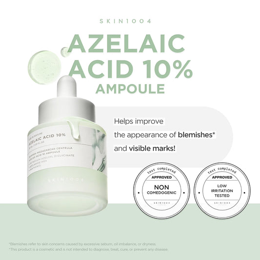 SKIN1004 Azelaic Acid 10% Ampoule, Korean Facial Centella Serum