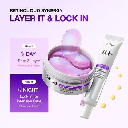 ANUA Retinol Berry Eye Patches, 60 Count