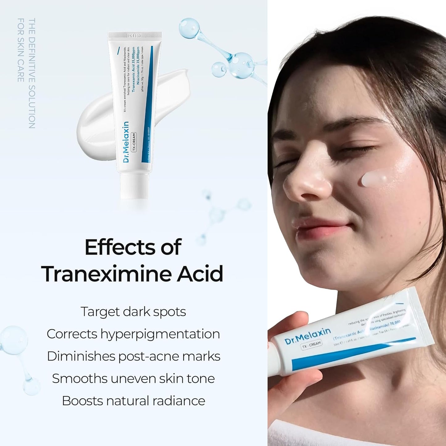 DR.Melaxin TX Tranexamic Acid CREAM, Skin freckle Cream, Blemishes, Anti-pigmetation korean skin care, Korean Cosmetics