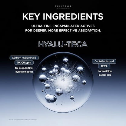 SKIN1004 Hyalu TECA Plumping Ampoule, Hyaluronic Acid Serum for Dewy Glow Skin, Hydrating Face Serum with Soothing Centella & Ceramide, Peptides for Firming Skin