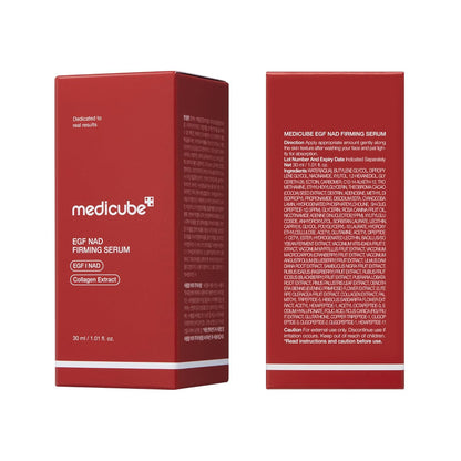 medicube NAD EGF Firming Serum for Face & Neck | Anti-Aging Serum with EGF Peptide, NAD+ & Collagen