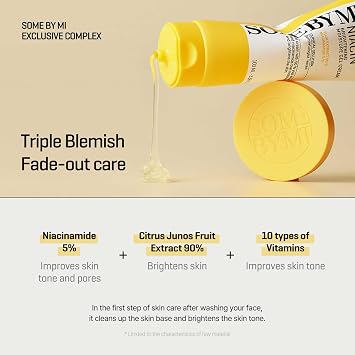 SOME BY MI Yuja Niacin Brightening Moisture Gel Cream - 3.38Oz, 100ml - Made from 10 Vitamin for Dull-Looking Skin - Mild Moisturizer for Skin Calming, Melasma and Blemish Care