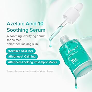 medicube Azelaic Acid 10 Soothing Serum Clarifying Serum - For Troubled & Oily-Prone Skin with B3 & B5, Korean Skincare, 1.01 fl oz