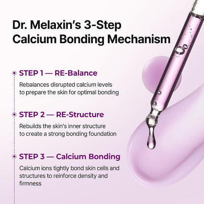 Dr.Melaxin Calcium Bonding Serum with REBORNIC 10,000ppm, Firming & Volumizing Serum for Sagging Skin, Calcium Complex & Collagen for Elasticity & Skin Density