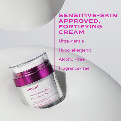 Murad Heartleaf Calming Cream – Gentle Moisturizer with Heartleaf for Irritated, Sensitive or Eczema-Prone Skin to Stabilize, Soothe, and Soften All Day
