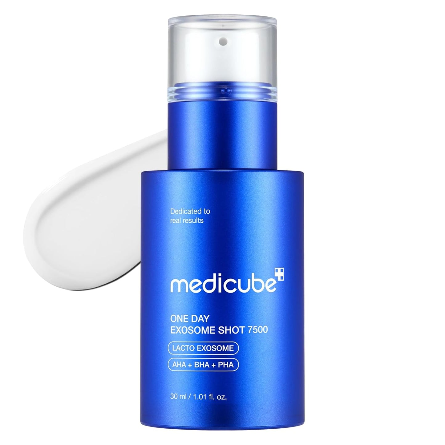 medicube Exosome Shot Zero 7,500 PPM Spicule Facial Serum | Liquid Skin Booster Serum | Exosome, AHA+BHA+PHA | Pore Care, Dead Skin Cells, Skin Texture | Korean Skincare