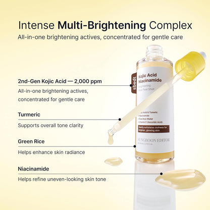 SUNGBOON EDITOR Kojic Acid Peel Shot Serum, Dark Spot Care