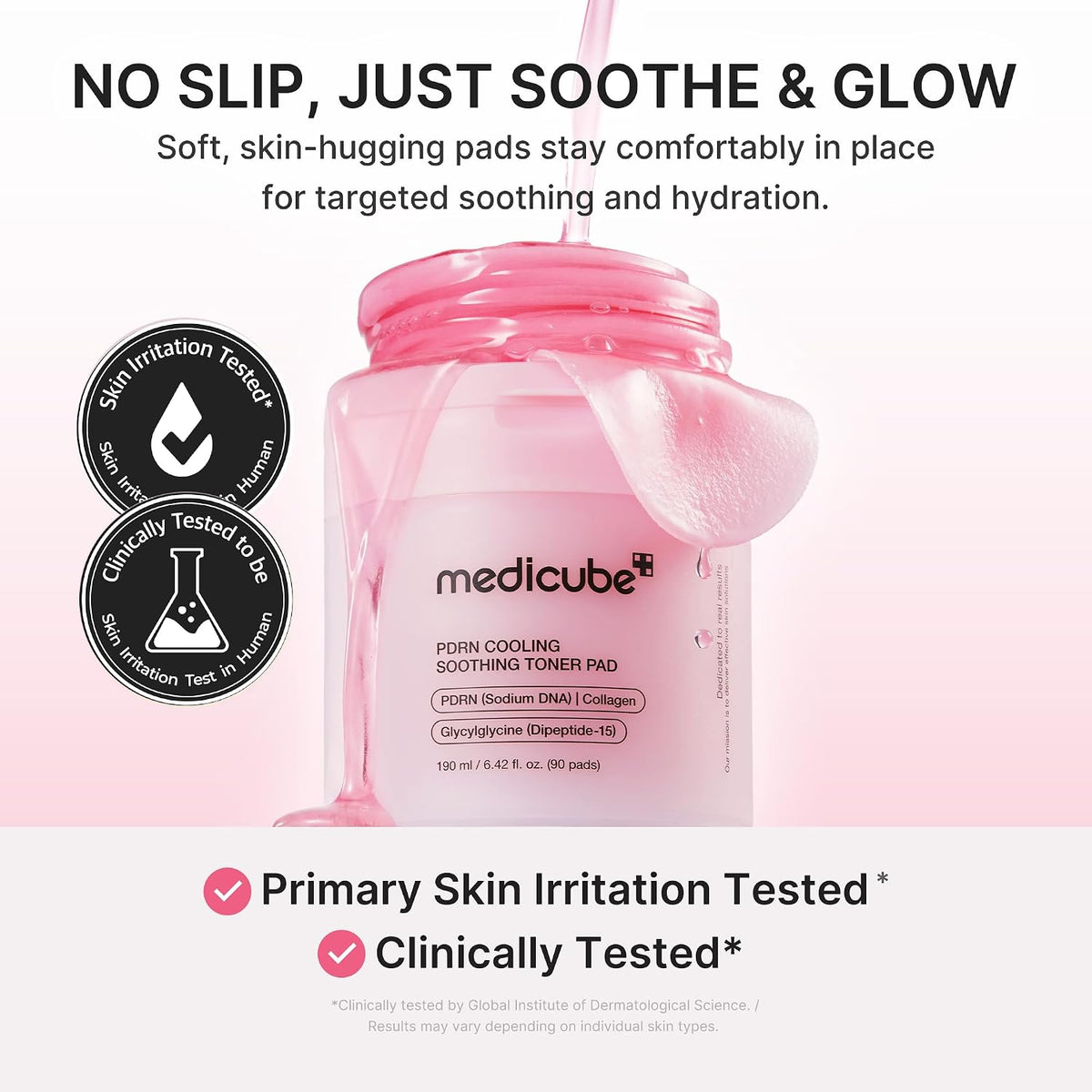 medicube PDRN Cooling Soothing Toner Pads, Hydrating Facial Pads 90 pads