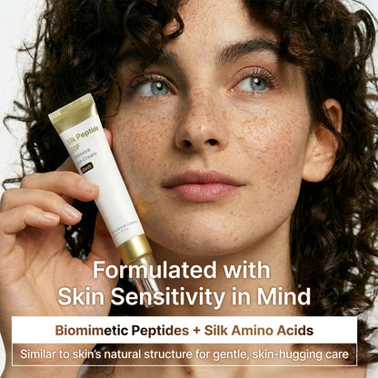 SUNGBOON EDITOR Silk Peptides EGF Intensive Eye Cream with Copper Peptides for Puffiness & Fine Lines, Patented Peptide Complex, Firm-looking & Hydration, Korean Skin Care