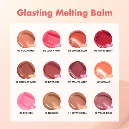 rom&nd Glasting Melting Balm, Tinted Lip Balm, 03 Sorbet Balm