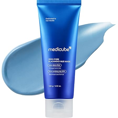 medicube Zero Pore Blackhead Mud Facial Mask - Exfoliate, unclog pores, draw out impurities, absorb excess sebum, and detoxify