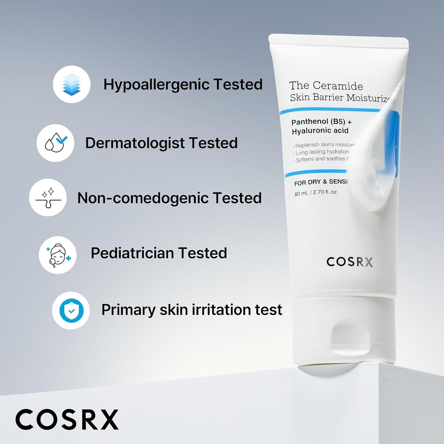 COSRX 7X Ceramide Moisturizer for Face, Barrier Repair Face Cream, Family Face Moisturizer for Dry & Sensitive Skin, Korean Face Moisturizer, Korean Skin Care