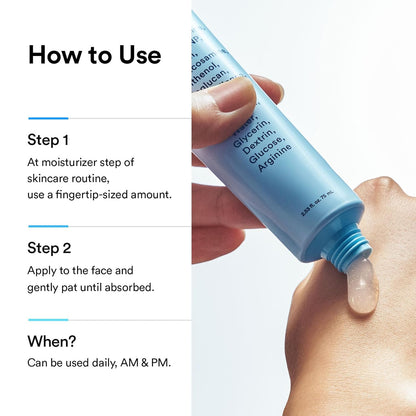 Abib Hyaluronic Boom Crème Water Tube, Expanding Nano-Sized Hyaluronic Acid Particles 4x, Deep Hydration Plumping Cream, Ceramide NP, Sensitive Skin, Korean Skin Care