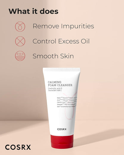 COSRX Acne Calming Foam Cleanser with Salicylic Acid