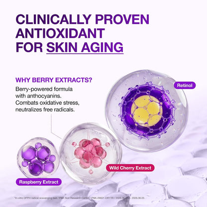 ANUA Retinol Berry Eye Patches, 60 Count