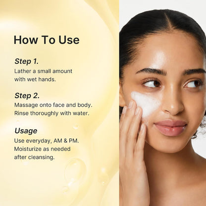 Medicube Kojic Acid Turmeric Jelly To Foam Cleanser, Brightening Face & Body Gel for Oily Skin - Makeup & Sunscreen Removal with BHA & Ceramides, Korean Skincare