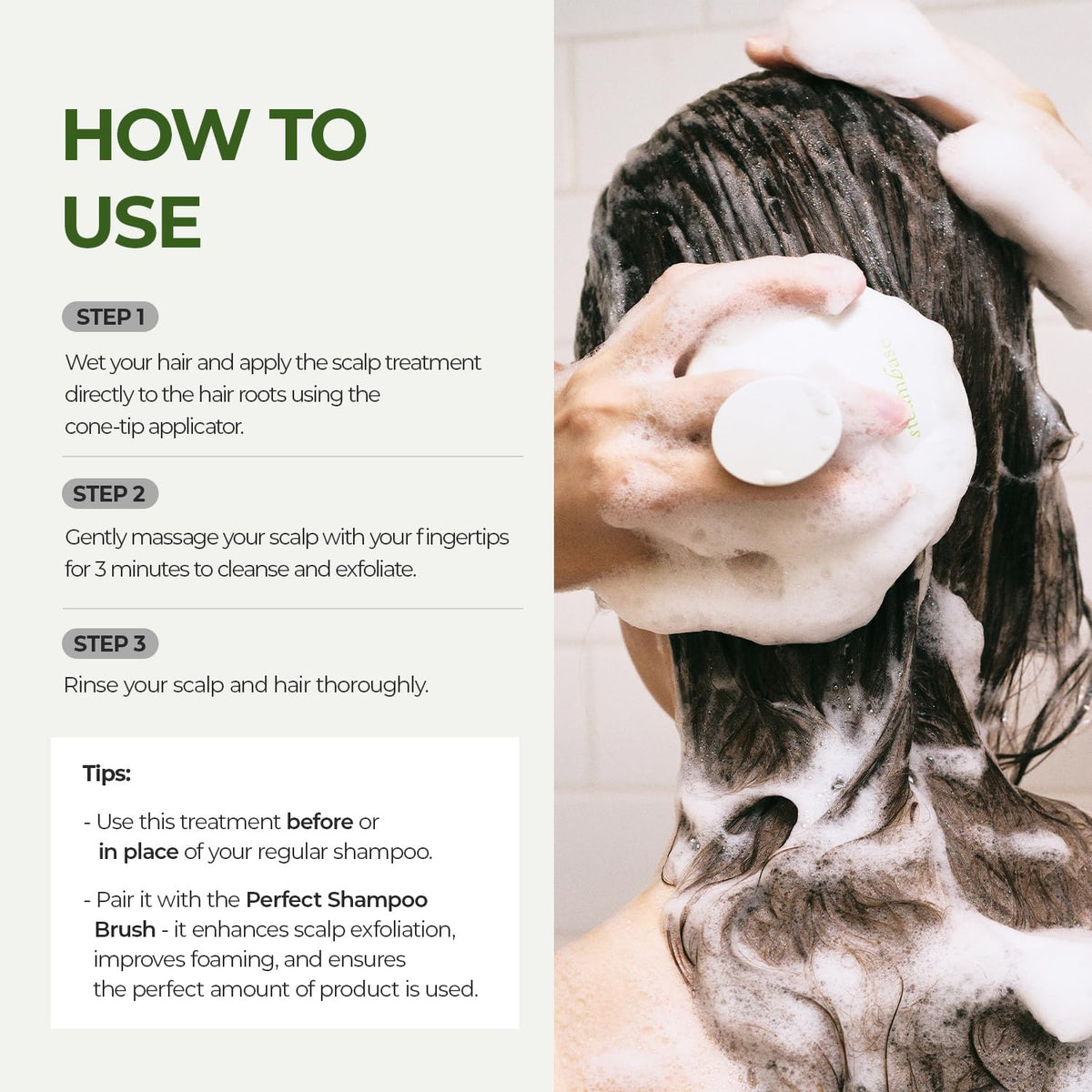 Tea Tree Scalp Treatment, Purifies and Exfoliates Oily Scalp, Natural BHA & Tea Tree, Removes Odor & Buildup, Hypoallergenic Exfoliator