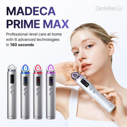 CENTELLIAN24 Madeca Prime Max Silver, Facial Beauty Device for Firming, Brightening & Hydration, 6 Energy Technologies to Improve Skin Tone, Enhance Skincare Absorption, At-Home Skin Care Tool