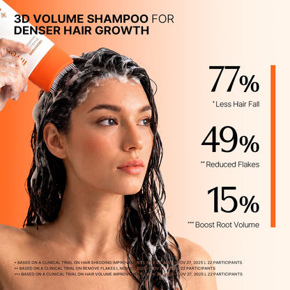 lilyeve GROWTURN 3D Volume Brush Shampoo, Biotin, Hair Growth