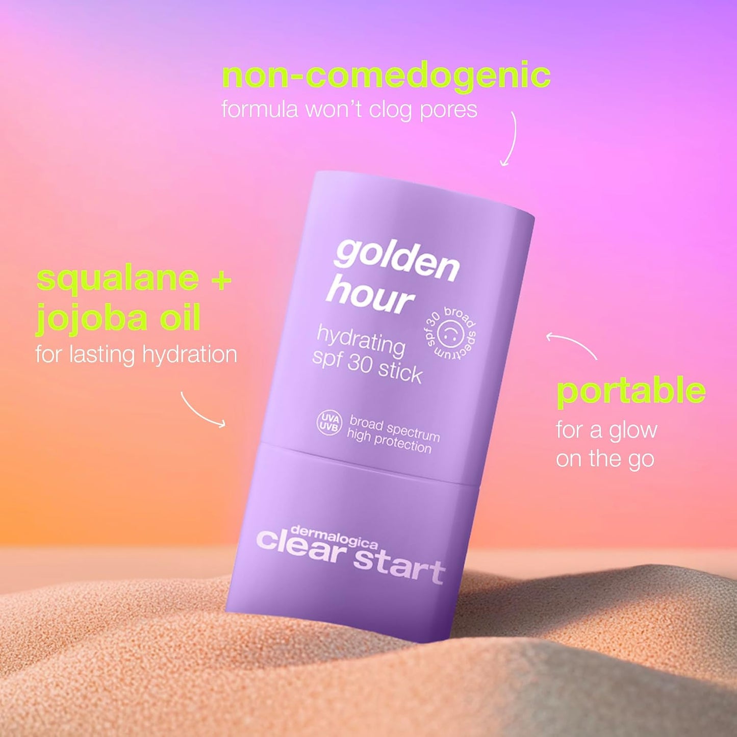 Dermalogica Clear Start Golden Hour Hydrating SPF 30 Sunscreen Stick