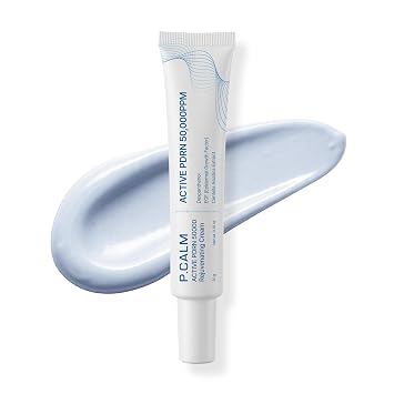 P.CALM Active PDRN 50000 Rejuvenating Cream, 20g / 0.7 oz Hydrating Moisturizer, Niacinamide, Panthenol, Skin Renewal, Plump Glow