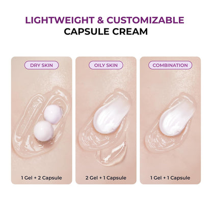 JUMISO Niacinamide Overnight Sleeping Mask, Capsule Cream, Customizable capsule sleeping mask: 5% niacinamide, TXA & glutathione Tone Appearance Care, Ceramide & HA, fragrance-free