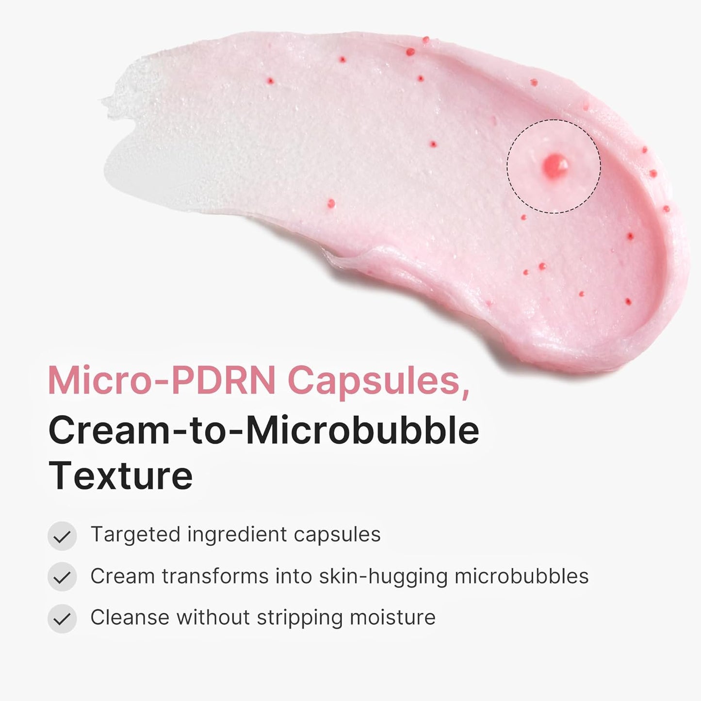 medicube Facial Cleanser PDRN Pink Glutathione Capsule Foam Cleanser | Daily Face Wash for Pore Care, Uneven Skin Tone, Texture | Hydrating & Nourishing Deep Cleansing | Korean Skincare