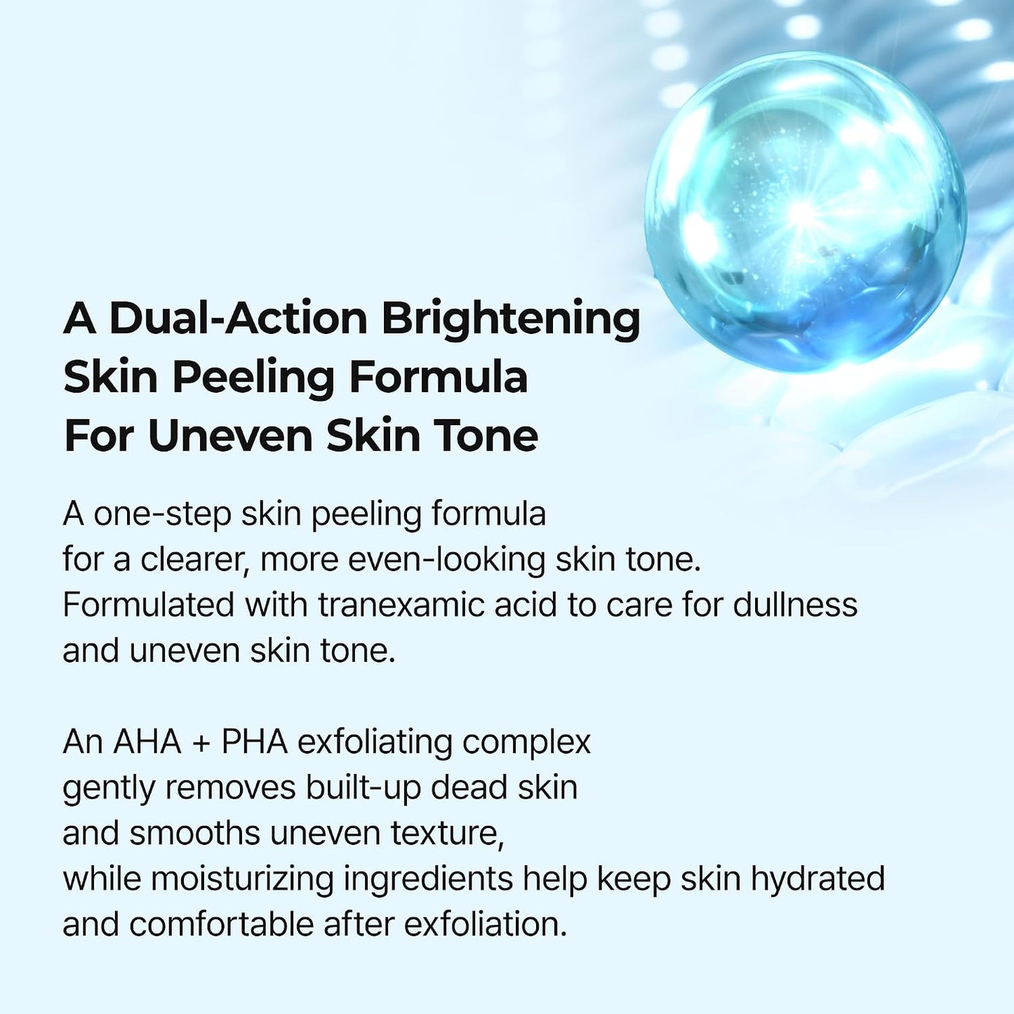 Dr.Melaxin Peel Shot Exfoliating TX Serum – 99% Pure Tranexamic Acid & Niacinamide + AHA PHA Brightening Exfoliating for Uneven Skin Tone, Dark Spots & Dullness, Smooth, Korean Skincare