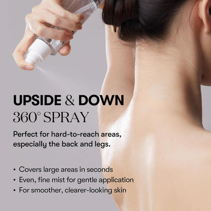 VT COSMETICS 7% Glycolic Acid Reedle Shot Head-to-Toe Mist with Niacinamide, Exfoliating Spray for Bumpy & Strawberry Skin, Dark Spots, Skin Texture, Keratosis Pilaris, Korean Skincare