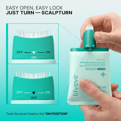lilyeve SCALPTURN Cica PDRN Scalp Serum with Built-In Brush
