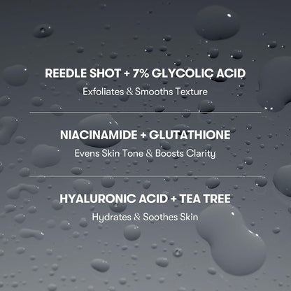 VT COSMETICS 7% Glycolic Acid Reedle Shot Head-to-Toe Mist with Niacinamide, Exfoliating Spray for Bumpy & Strawberry Skin, Dark Spots, Skin Texture, Keratosis Pilaris, Korean Skincare
