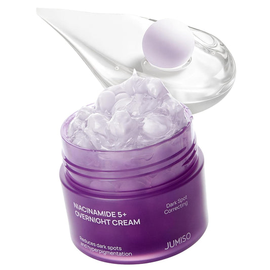 JUMISO Niacinamide Overnight Sleeping Mask, Capsule Cream, Customizable capsule sleeping mask: 5% niacinamide, TXA & glutathione Tone Appearance Care, Ceramide & HA, fragrance-free