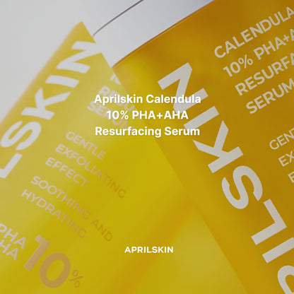 APRILSKIN Calendula10% PHA+AHA Resurfacing Serum, Vegan, Cruelty-Free, Dry, sensitive, acne-prone skin