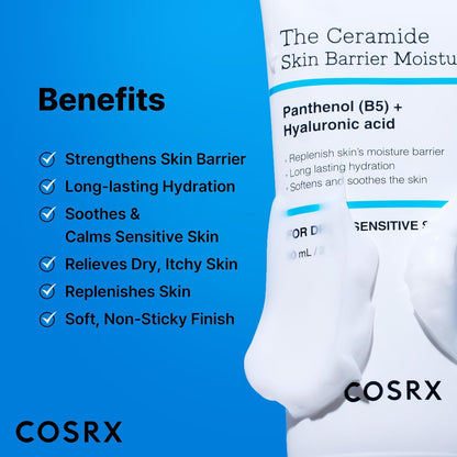 COSRX 7X Ceramide Moisturizer for Face, Barrier Repair Face Cream, Family Face Moisturizer for Dry & Sensitive Skin, Korean Face Moisturizer, Korean Skin Care